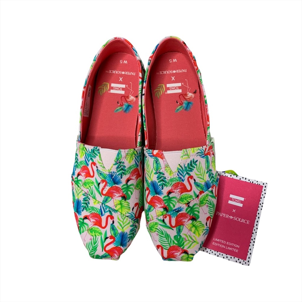 Toms Women’s Alpargata | Pink Pearl Flamingos Print